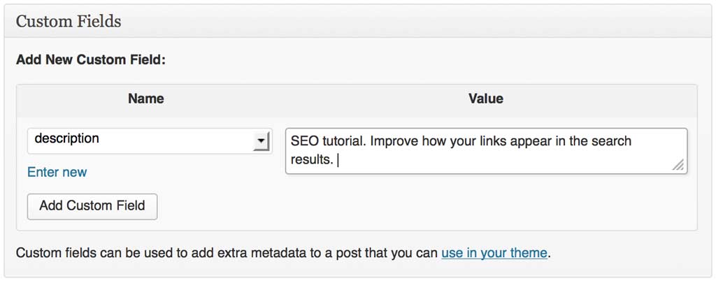 Meta field. Add Custom Rule.